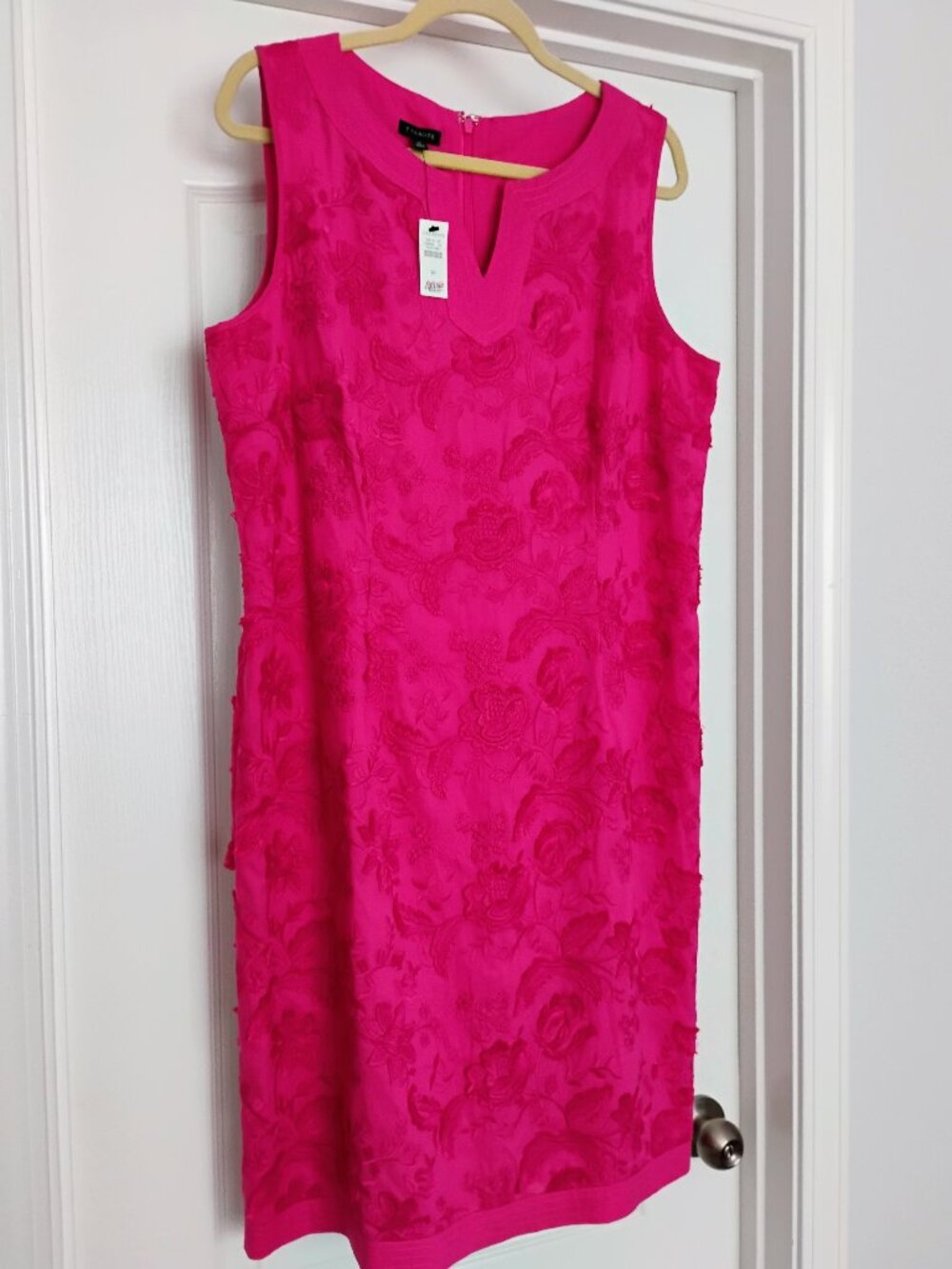 Talbots- Shift Dress- Hot Pink/Magenta